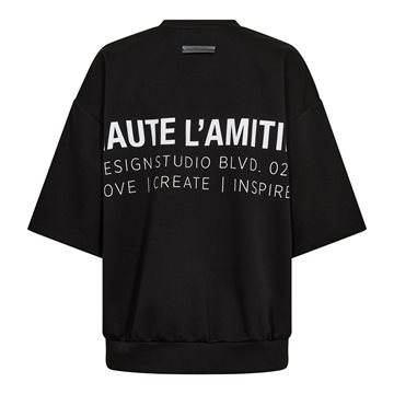 Haute L\' Amitié - Back Print Studio SS Sweat - Black